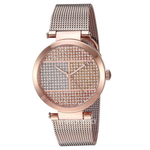 Tommy Hilfiger Lynn Crystals Rose Gold Dial Rose Gold Mesh Strap Watch For Women - 1781868 Buy Now By Tommy Hilfiger