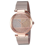 Tommy Hilfiger Lynn Crystals Rose Gold Dial Rose Gold Mesh Strap Watch For Women - 1781868 Buy Now By Tommy Hilfiger