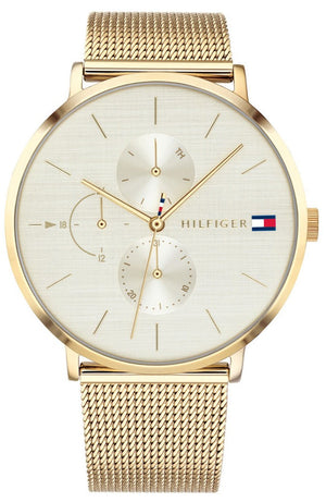 Tommy Hilfiger Jenna Quartz White Dial Gold Mesh Bracelet Watch For Women - 1781943 Buy Now By Tommy Hilfiger