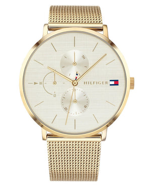 Tommy Hilfiger Jenna Quartz White Dial Gold Mesh Bracelet Watch For Women - 1781943 Buy Now By Tommy Hilfiger
