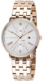 Tommy Hilfiger Jenna Quartz White Dial Rose Gold Steel Strap Watch for Women - 1782070 Buy Now By Tommy Hilfiger
