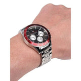 Tommy Hilfiger Luke Chronograph Black Dial Silver Steel Strap Watch for Men - 1791122 Buy Now By Tommy Hilfiger