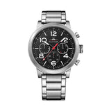Tommy Hilfiger Jake Chronograph Black Dial Silver Steel Strap Watch for Men - 1791234 Buy Now By Tommy Hilfiger