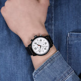 Tommy Hilfiger Jake Multi Function Quartz White Dial Black Leather Strap Watch for Men - 1791235 Buy Now By Tommy Hilfiger