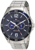 Tommy Hilfiger Erik Chronograph Blue Dial Silver Steel Strap Watch for Men - 1791366 Buy Now By Tommy Hilfiger