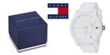 Tommy Hilfiger Denim Analog White Dial White Rubber Strap Watch for Men - 1791481 Buy Now By Tommy Hilfiger