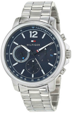 Tommy Hilfiger London Chronograph Quartz Blue Dial Silver Steel Strap Watch for Men - 1791534 Buy Now By Tommy Hilfiger