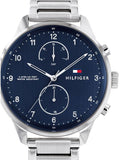 Tommy Hilfiger Chase Multifunction Blue Dial Silver Steel Strap Watch for Men - 1791575 Buy Now By Tommy Hilfiger