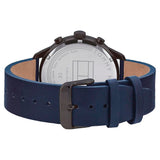 Tommy Hilfiger Chase Grey Dial Blue Leather Strap Watch for Men - 1791578 Buy Now By Tommy Hilfiger