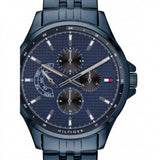 Tommy Hilfiger Shawn Quartz Blue Dial Blue Steel Strap Watch for Men - 1791618 Buy Now By Tommy Hilfiger