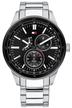 Tommy Hilfiger Austin Black Dial Silver Steel Strap Watch for Men - 1791639 Buy Now By Tommy Hilfiger