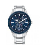 Tommy Hilfiger Austin Blue Dial Silver Steel Strap Watch for Men - 1791640 Buy Now By Tommy Hilfiger