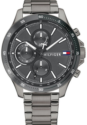 Tommy Hilfiger Bank Grey Dial Grey Steel Strap Watch for Men - 1791719 Buy Now By Tommy Hilfiger