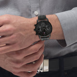 Tommy Hilfiger Classic Chronograph Black Dial Black Steel Strap Watch For Men - 1710494 Buy Now By Tommy Hilfiger