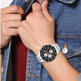 Tommy Hilfiger Jimmy Multifunction Black Dial Silver Steel Strap Watch For Men - 1791950 Buy Now By Tommy Hilfiger