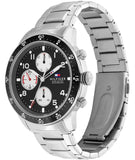 Tommy Hilfiger Jimmy Multifunction Black Dial Silver Steel Strap Watch For Men - 1791950 Buy Now By Tommy Hilfiger