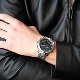 Tommy Hilfiger Troy Chronograph Blue Dial Silver Steel Strap Watch For Men - 1792104 Buy Now By Tommy Hilfiger