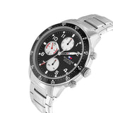 Tommy Hilfiger Jimmy Multifunction Black Dial Silver Steel Strap Watch For Men - 1791950 Buy Now By Tommy Hilfiger