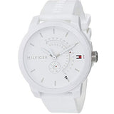 Tommy Hilfiger Denim Analog White Dial White Rubber Strap Watch for Men - 1791481 Buy Now By Tommy Hilfiger