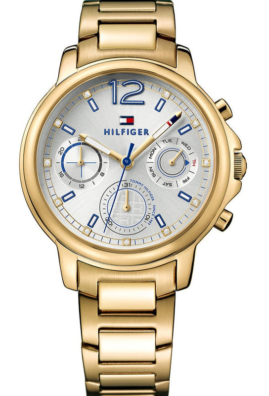 Tommy Hilfiger Claudia White Dial Gold Steel Strap Watch for Women - 1781742 Buy Now By Tommy Hilfiger