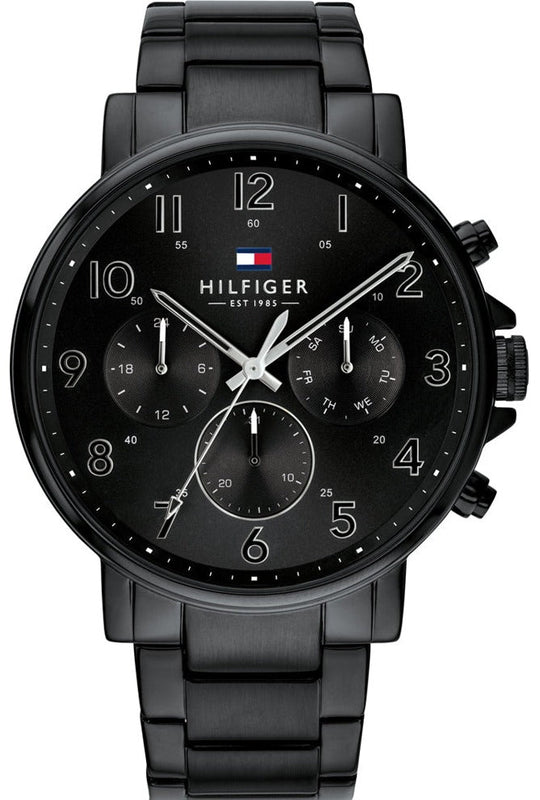 Tommy Hilfiger Daniel Black Dial Black Steel Strap Watch for Men - 1710383 Buy Now By Tommy Hilfiger