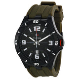 Tommy Hilfiger Drew Black Dial Green Rubber Strap Watch for Men - 1791065 Buy Now By Tommy Hilfiger