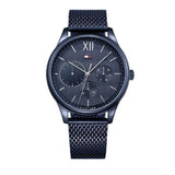 Tommy Hilfiger Damon Quartz Blue Dial Blue Mesh Bracelet Watch for Men - 1791421 Buy Now By Tommy Hilfiger