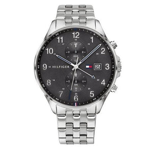 Tommy Hilfiger West Quartz Black Dial Silver Steel Strap Watch For Men - 1791707 Buy Now By Tommy Hilfiger