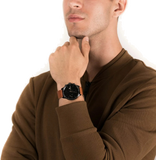 Tommy Hilfiger James Quartz Black Dial Brown Leather Strap Watch For Men - 1791486 Buy Now By Tommy Hilfiger