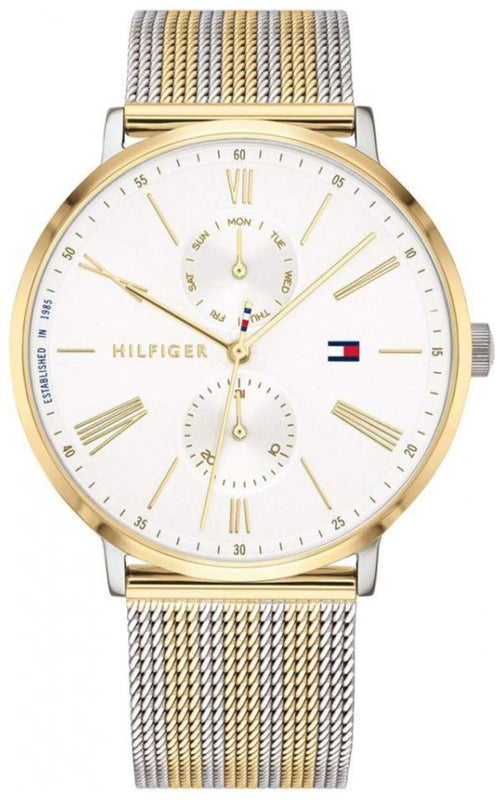 Tommy Hilfiger Jenna Quartz White Dial Two Tone Mesh Bracelet Watch for Women - 1782074 Buy Now By Tommy Hilfiger