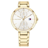 Tommy Hilfiger Angela White Dial Gold Steel Strap Watch for Women - 1782128 Buy Now By Tommy Hilfiger