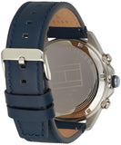 Tommy Hilfiger Lars Chronograph Blue Dial Blue Leather Strap Watch For Men - 1792063 Buy Now By Tommy Hilfiger
