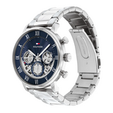 Tommy Hilfiger Legend Chronograph Blue Dial Silver Steel Strap Watch For Men - 1710569 Buy Now By Tommy Hilfiger