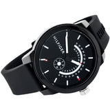 Tommy Hilfiger Denim Quartz Black Dial Black Rubber Strap Watch for Men - 1791483 Buy Now By Tommy Hilfiger