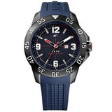 Tommy Hilfiger Cole Black Dial Blue Rubber Strap Watch for Men - 1790984 Buy Now By Tommy Hilfiger