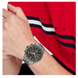 Tommy Hilfiger Lars Chronograph Black Dial Black Steel Strap Watch For Men - 1792061 Buy Now By Tommy Hilfiger