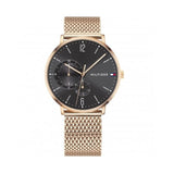 Tommy Hilfiger Brooklyn Grey Dial Gold Mesh Bracelet Watch for Men - 1791506 Buy Now By Tommy Hilfiger