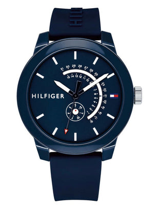 Tommy Hilfiger Denim Quartz Blue Dial Blue Rubber Strap Watch for Men - 1791482 Buy Now By Tommy Hilfiger