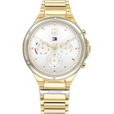 Tommy Hilfiger Eve Chronograph Quartz White Dial Gold Steel Strap Watch For Women - 1782278 Buy Now By Tommy Hilfiger