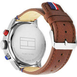 Tommy Hilfiger Trent Quartz Blue Dial Brown Leather Strap Watch for Men - 1791066 Buy Now By Tommy Hilfiger