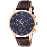 Tommy Hilfiger London Chronograph Blue Dial Brown Leather Strap Watch for Men - 1791532 Buy Now By Tommy Hilfiger