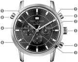 Tommy Hilfiger Harrison Chronograph Black Dial Black Leather Strap Watch for Men - 1790875 Buy Now By Tommy Hilfiger