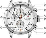 Tommy Hilfiger Trent Multifunction White Dial Silver Steel Strap Watch for Men - 1791140 Buy Now By Tommy Hilfiger