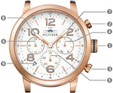 Tommy Hilfiger Jake Multifunction White Dial Black Leather Strap Watch for Men - 1791236 Buy Now By Tommy Hilfiger