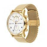 Tommy Hilfiger Kane White Dial Gold Mesh Bracelet Watch for Men - 1710403 Buy Now By Tommy Hilfiger