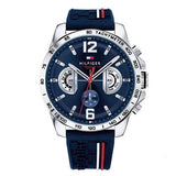 Tommy Hilfiger Decker Blue Dial Blue Rubber Strap Watch for Men - 1791476 Buy Now By Tommy Hilfiger