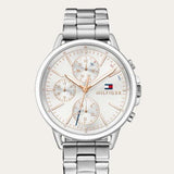 Tommy Hilfiger Carly White Dial Silver Stainless Steel Strap Watch for Women - 1781787 Buy Now By Tommy Hilfiger