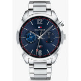 Tommy Hilfiger Deacan Blue Dial Silver Steel Strap Watch for Men - 1791551 Buy Now By Tommy Hilfiger