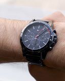 Tommy Hilfiger Mason Blue Dial Blue Steel Strap Watch for Men - 1791789