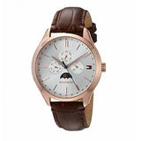 Tommy Hilfiger Oliver Chronograph White Dial Brown Leather Strap Watch for Men - 1791306 Buy Now By Tommy Hilfiger